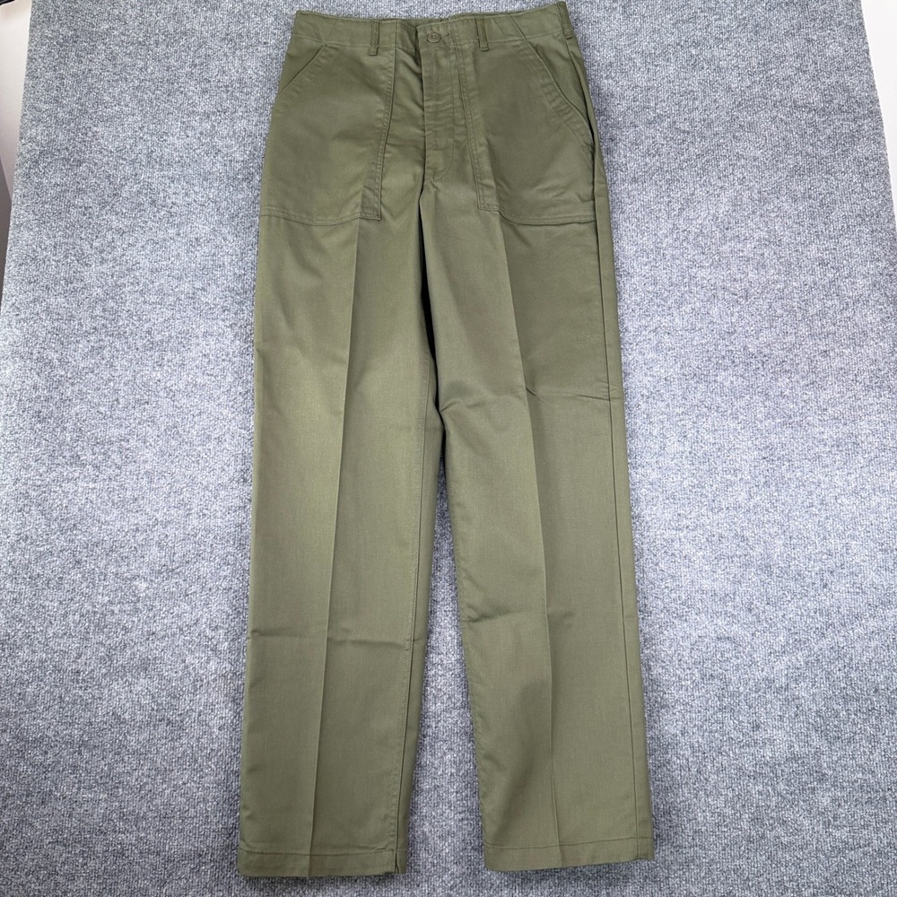 VTG 80s US Military OG-507 Utility Pants Mens 34x33 FITS 32x34 Green Fatigue 107
